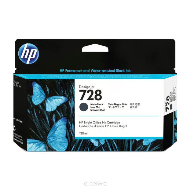 Atrament HP 728 Matte Black 130 ml (3WX25A)
