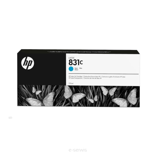 Atrament HP 831C 775ML CYAN LATEX CZ695A