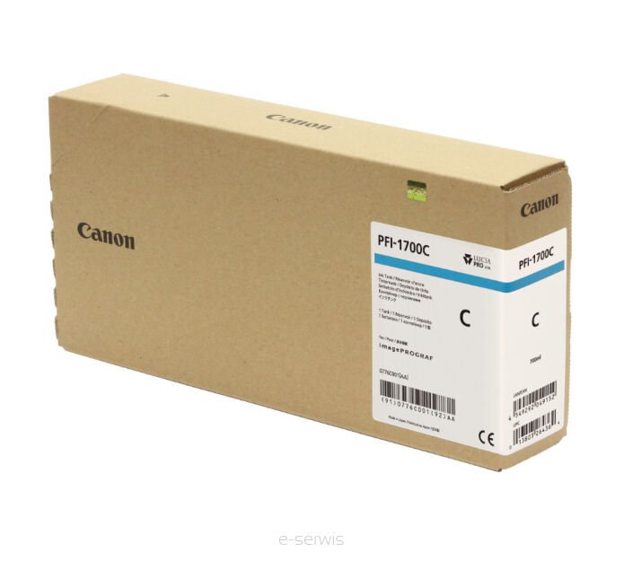 Tusz Canon PFI-1700 C Cyan – Oryginalny CF0776C001AA