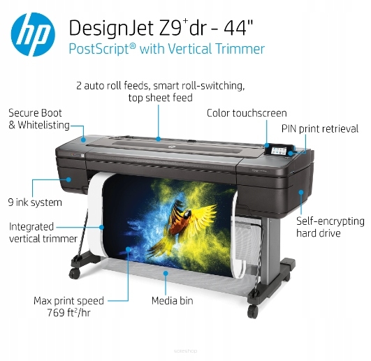 HP DESIGNJET Z9 DR V TRYMER PLOTER FOTO