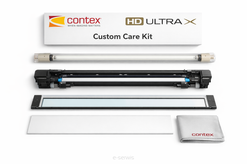 Custom Care Kit – części serwisowe do skanera Contex HD Ultra / HD Ultra X (lampa + cartridge + szyba + płyta + ściereczka)