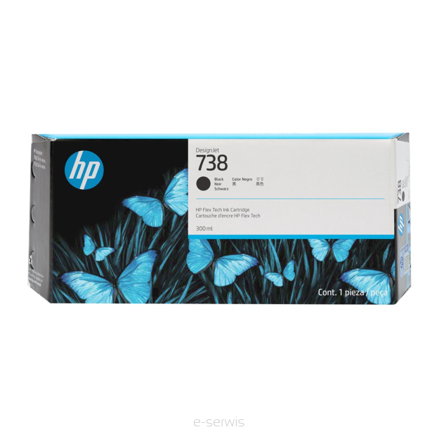 Atrament HP 738 Black 300 ml (498N8A)