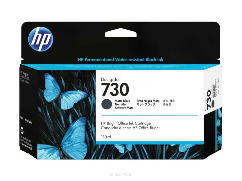 Atrament HP 730 Matte Black 130 ml (P2V65A)