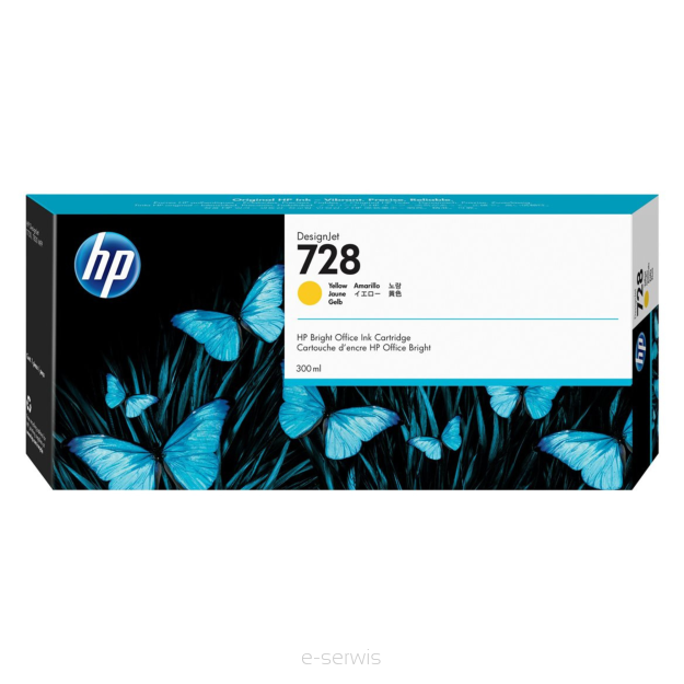 Atrament HP 728 Yellow 300 ml (F9K15A)