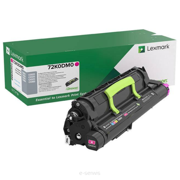 Moduł wywoływacza Lexmark 72K0DC0 Cyan | Oryginalny