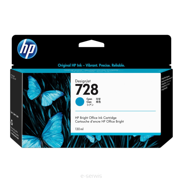 Atrament HP 728 Cyan 130 ml (F9K18A)