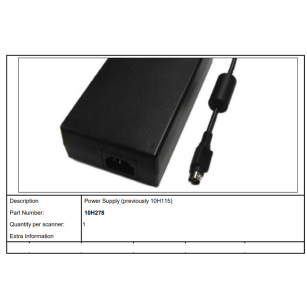 Zasilacz – 1 szt. – Colortrac SC 25 / 36 / 42, SCi 25 / 36 / 42 – nr części 10H278