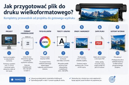 Jak przygotować plik do druku wielkoformatowego? Kompletny przewodnik od projektu do gotowego wydruku